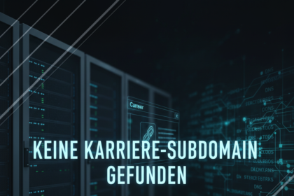 Understanding the Error: keine karriere-subdomain gefunden