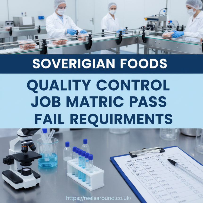 Sovereign Foods Quality Control Job Matric Pass Fail Requirements Explained