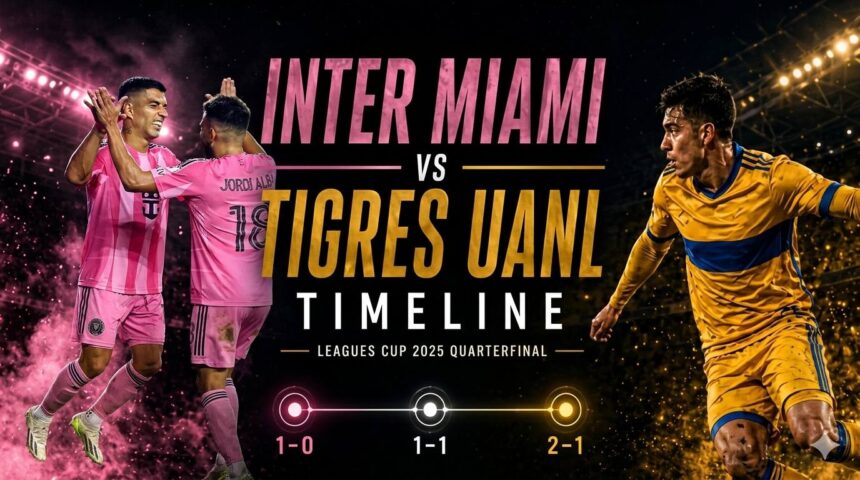Inter Miami vs Tigres UANL Timeline