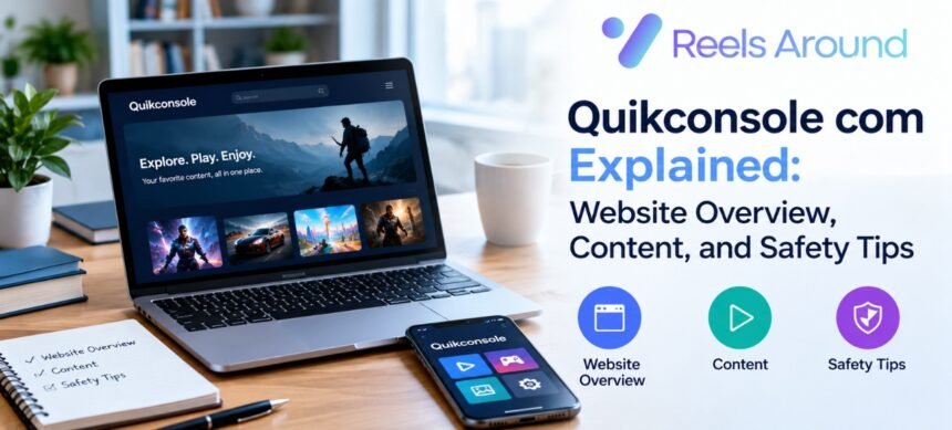Quikconsole com website guide explaining its content, online research, and safety considerations