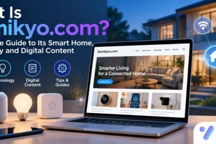 Smart home devices connected to a home Wi-Fi network, showing the technology topics covered by Domikyo.com