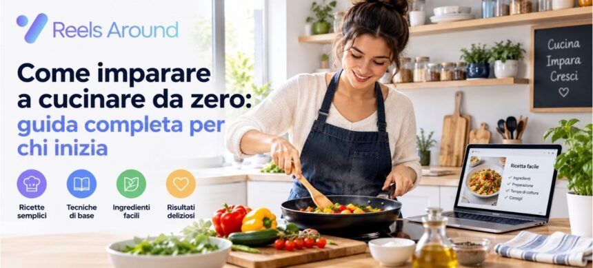 Principiante che taglia carote e cipolle su un tagliere di legno per preparare un soffritto